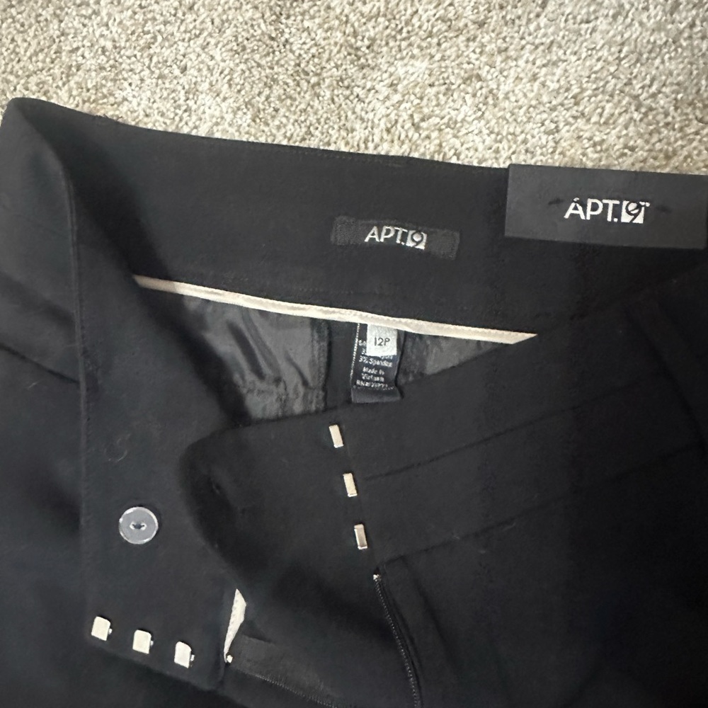 Apt 9 black dress pants NWT